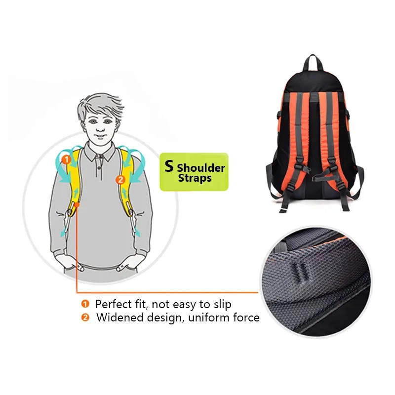 MOCHILA MULTIFUNCIONAL OUTDOOR IMPERMEABLE PARA NOTEBOOK Y VIAJES - 7