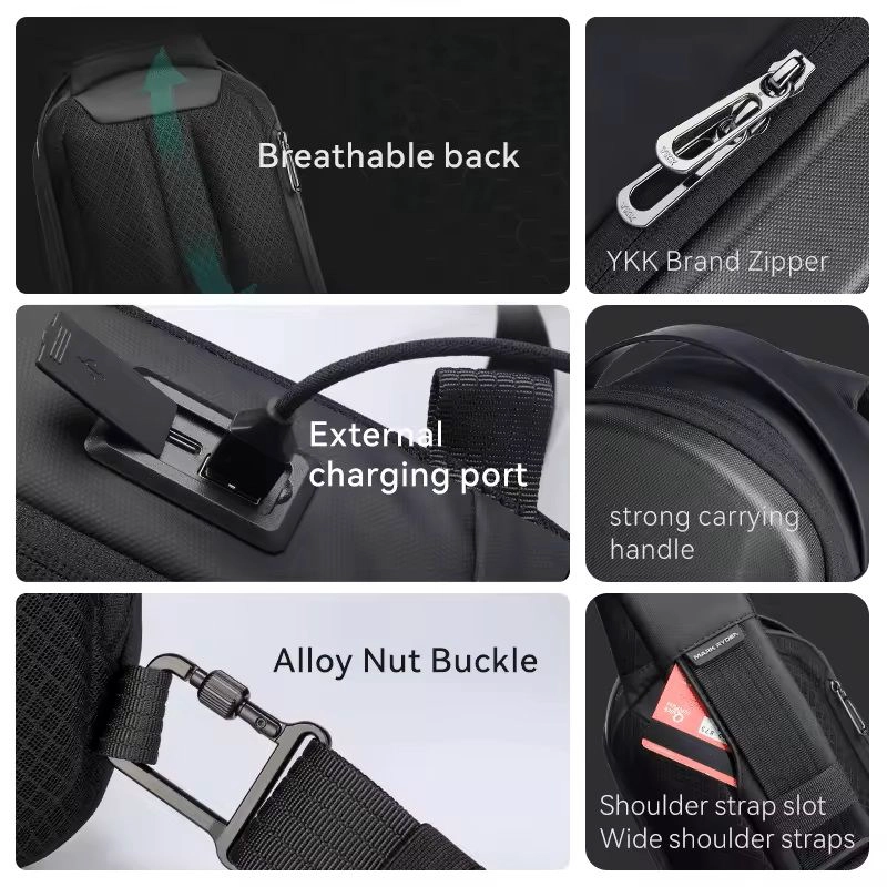 BOLSO ANTIRROBO MULTIFUNCIONAL PARA VIAJES Y OFICINA IMPERMEABLE - 8