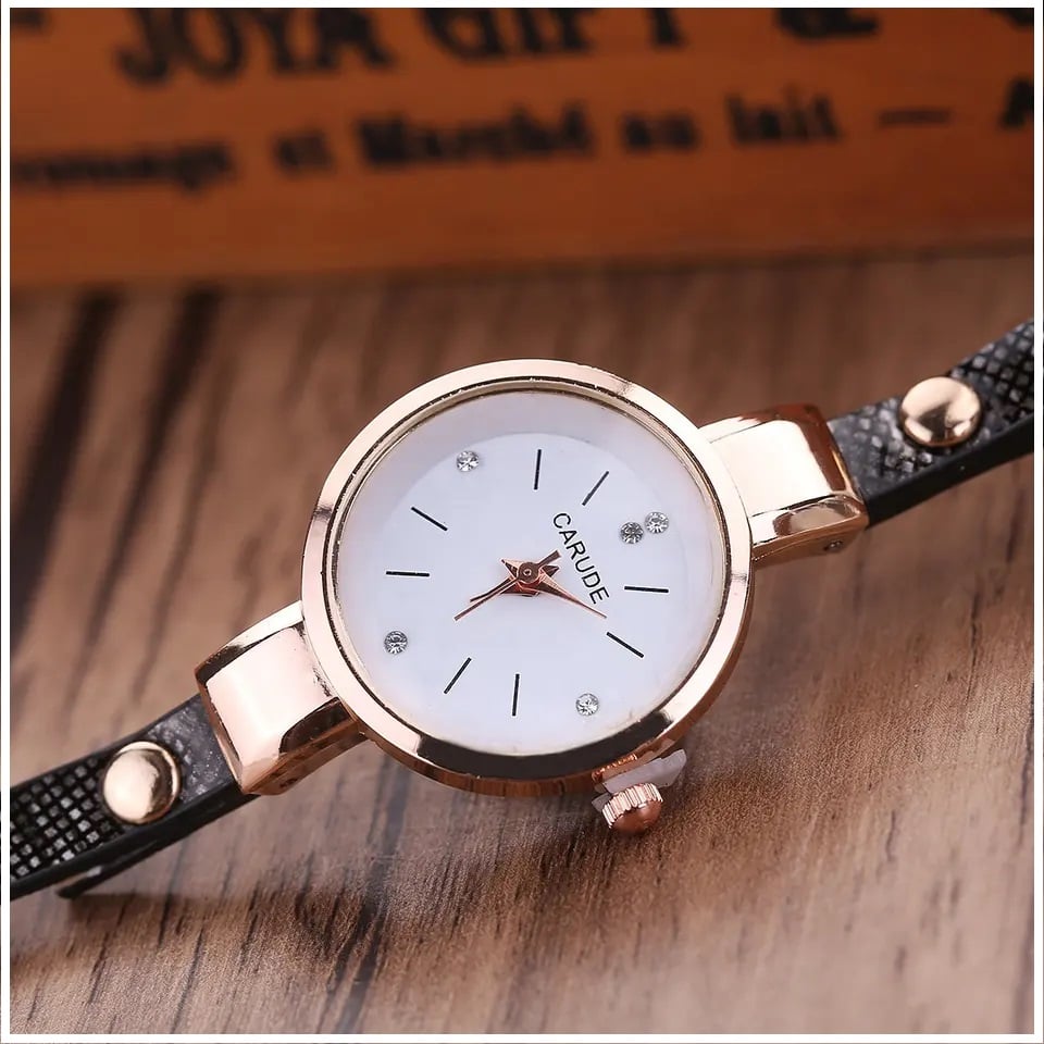 RELOJ MUJER CUARZO LUJO PERSONALIZADO ES CON INCRUSTACIONES Y PULSERA - 5