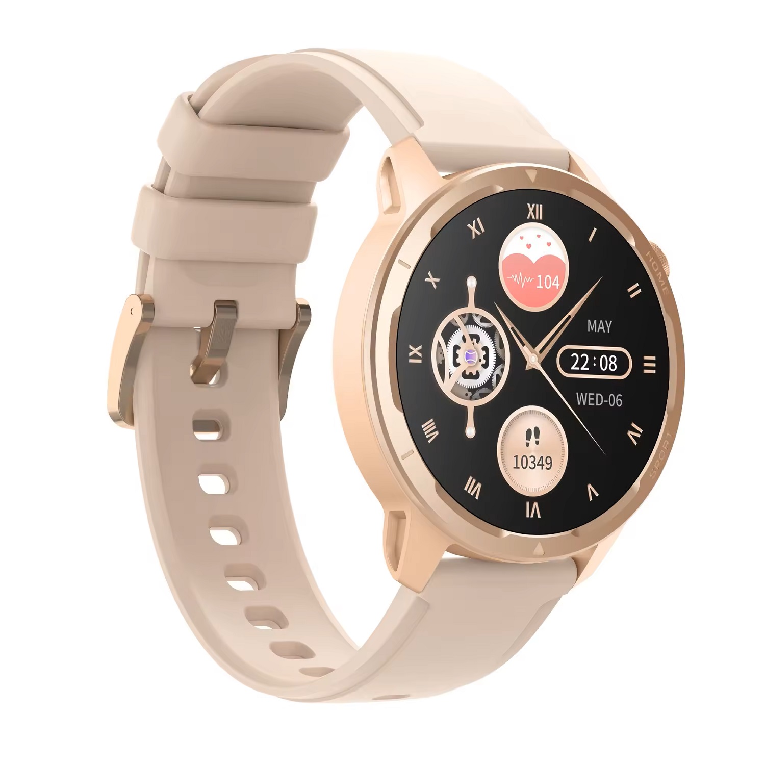 SMARTWATCH ELEGANTE 360X360 MONITOREO SALUD COMPATIBLE IOS ANDROID - 4