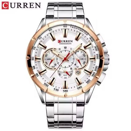 RELOJ CRONOGRAFO PARA HOMBRE DEPORTIVO CASUAL EN ACERO INOXIDABLE - 6