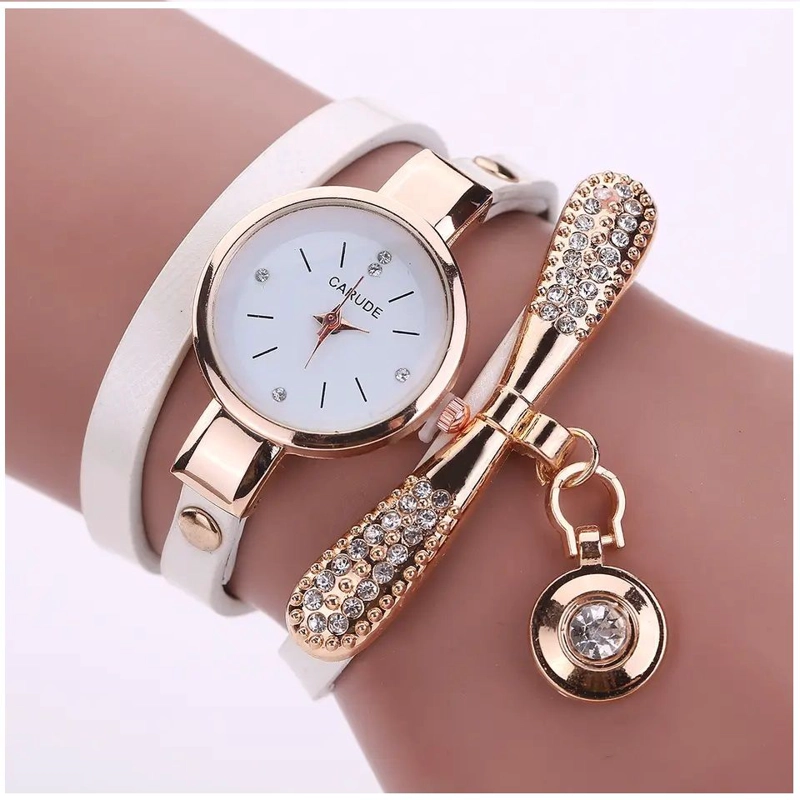 RELOJ DE LUJO PERSONALIZADO PARA MUJERES CON INCRUSTACIONES Y PULSERA - 5