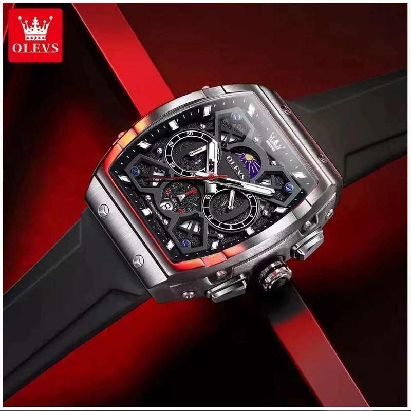 RELOJ DE HOMBRE DEPORTIVO ELEGANTE MULTIFUNCIONAL FASE LUNAR - 1