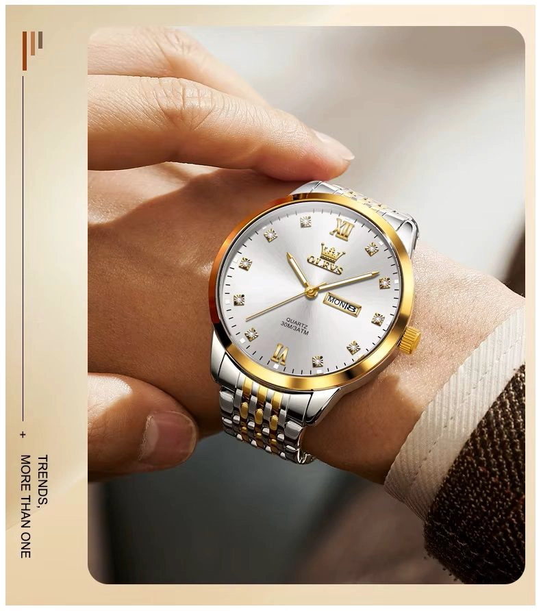 RELOJ DE HOMBRE ELEGANTE MOVIMIENTO CUARZO ALEACION METALICA - 1