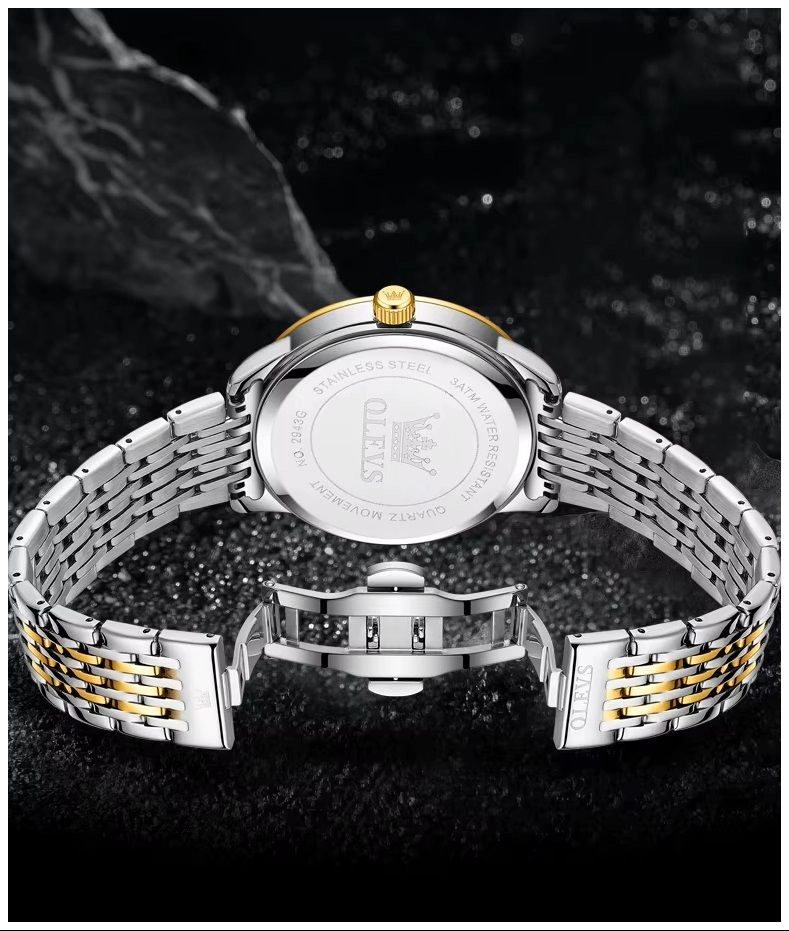 RELOJ DE HOMBRE ELEGANTE MOVIMIENTO CUARZO ALEACION METALICA - 2