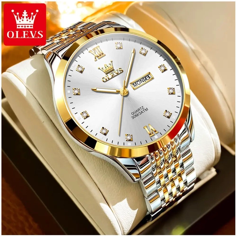 RELOJ DE HOMBRE ELEGANTE MOVIMIENTO CUARZO ALEACION METALICA - 3