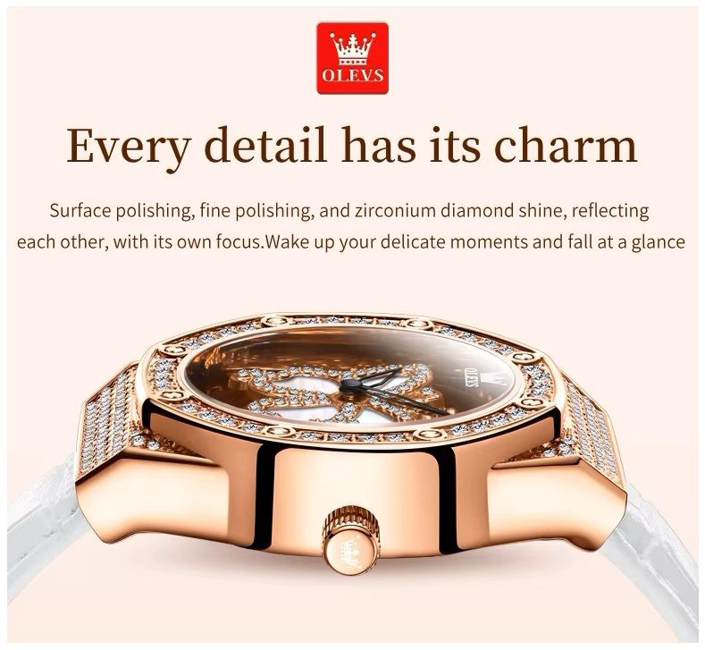 RELOJ DE MUJER DE LUJO CON DISEÑO SOFISTICADO Y GLAMOROSO - 5