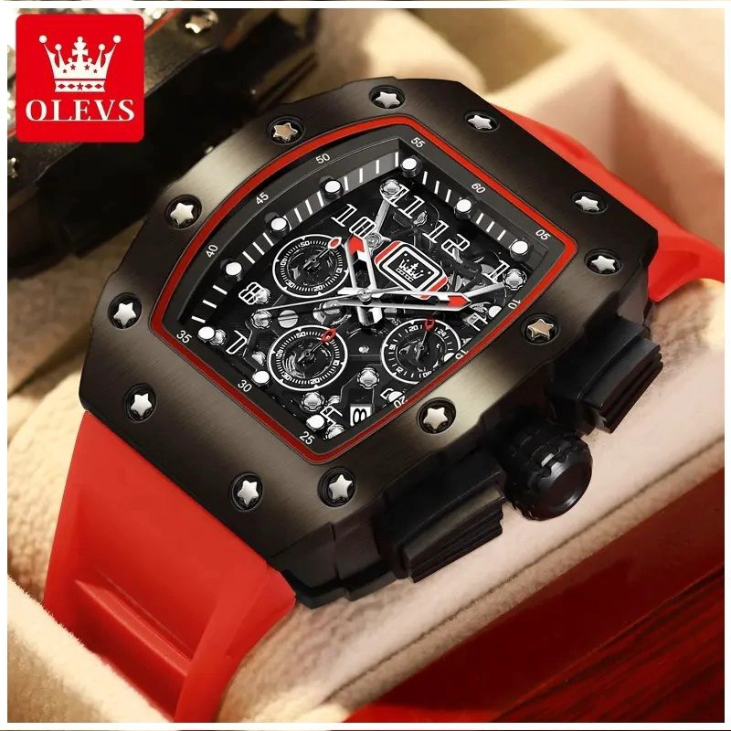 RELOJ DEPORTIVO DE LUJO PARA HOMBRE CRISTAL CON RECUBRIMIENTO ZAFIRO - 1