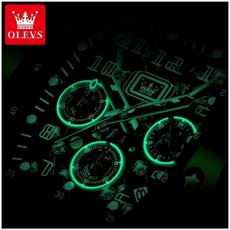 RELOJ DEPORTIVO DE LUJO PARA HOMBRE CRISTAL CON RECUBRIMIENTO ZAFIRO - 2