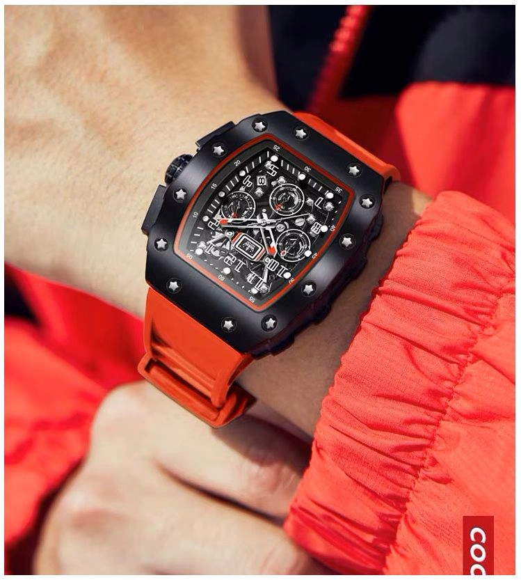 RELOJ DEPORTIVO DE LUJO PARA HOMBRE CRISTAL CON RECUBRIMIENTO ZAFIRO - 3