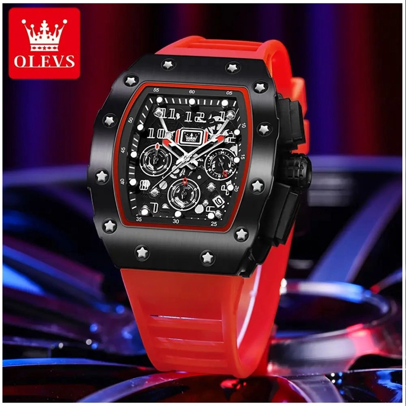 RELOJ DEPORTIVO DE LUJO PARA HOMBRE CRISTAL CON RECUBRIMIENTO ZAFIRO - 4
