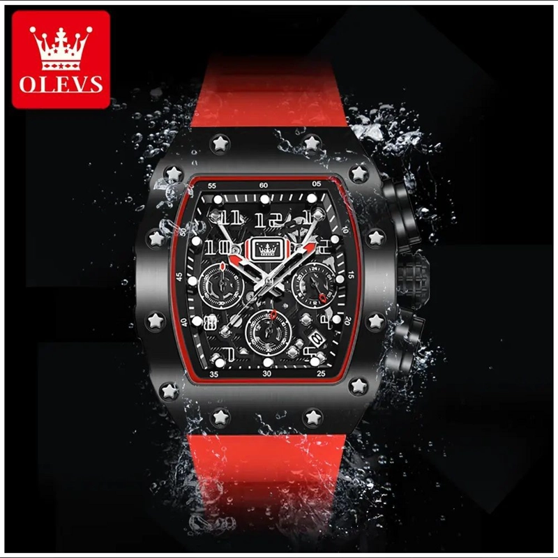 RELOJ DEPORTIVO DE LUJO PARA HOMBRE CRISTAL CON RECUBRIMIENTO ZAFIRO - 5