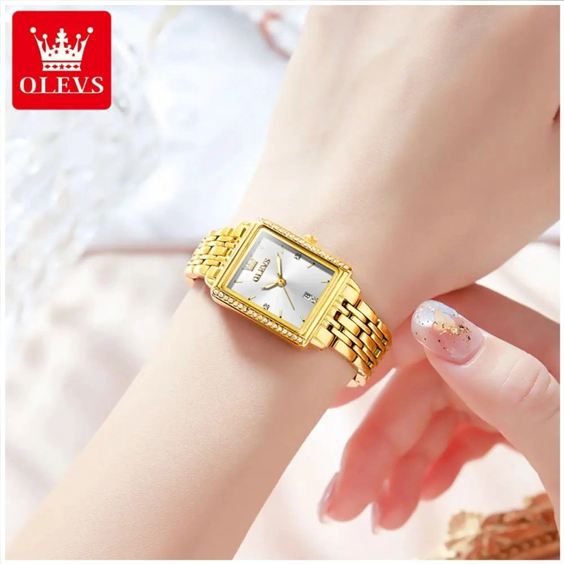 RELOJ DE MUJER ELEGANTE DE LUJO CUARZO DE ACERO INOXIDABLE - 2