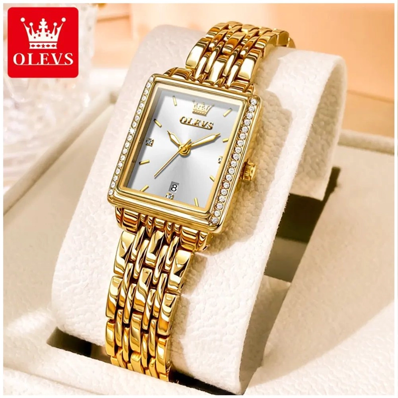 RELOJ DE MUJER ELEGANTE DE LUJO CUARZO DE ACERO INOXIDABLE - 4