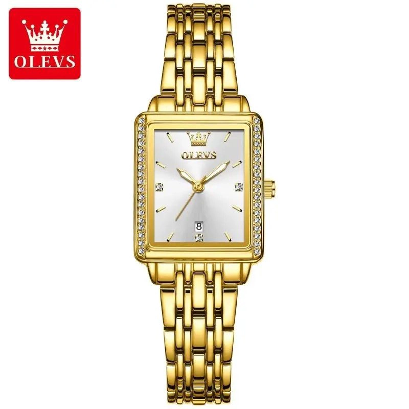 RELOJ DE MUJER ELEGANTE DE LUJO CUARZO DE ACERO INOXIDABLE - 8