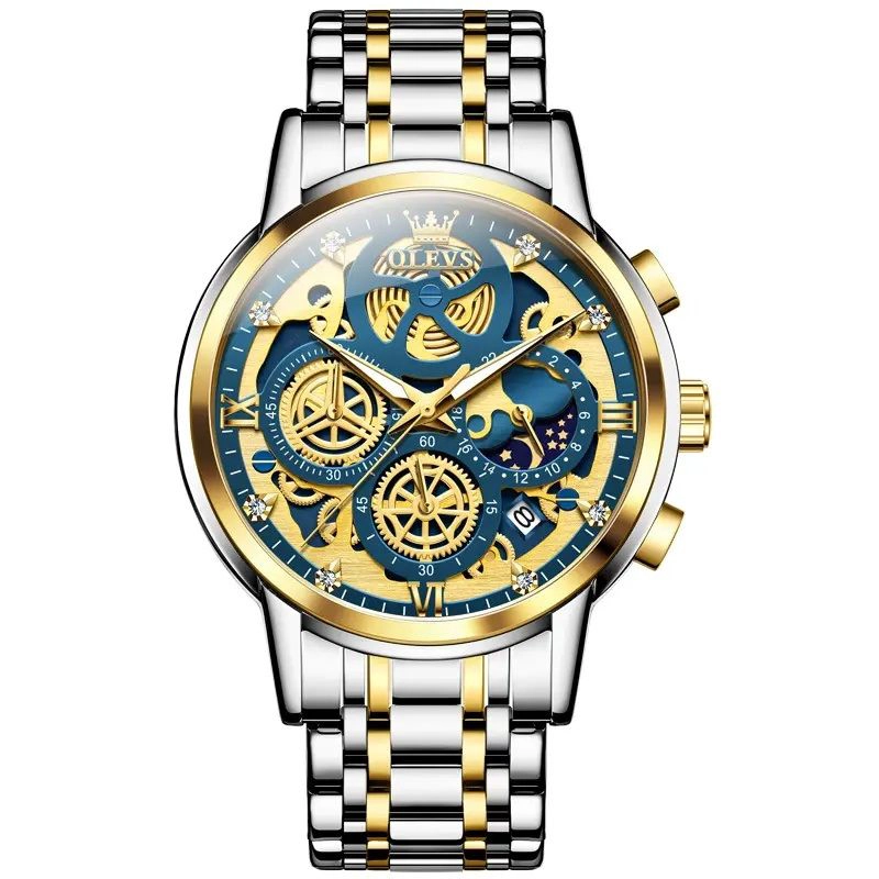 RELOJ DE LUJO PARA HOMBRE CON DISEÑO ESFERA ESQUELETO TRIDIMENSIONAL - 2