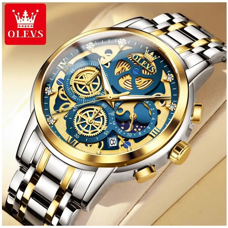 RELOJ DE LUJO PARA HOMBRE CON DISEÑO ESFERA ESQUELETO TRIDIMENSIONAL - 5