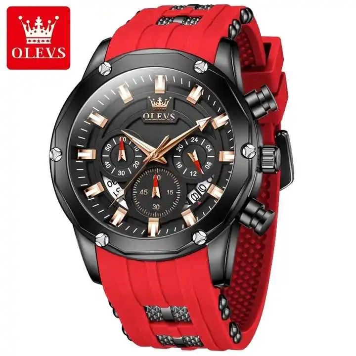 RELOJ QUARTZ DEPORTIVO DE LUJO PARA HOMBRE CRONOGRAFO CON CALENDARIO - 3