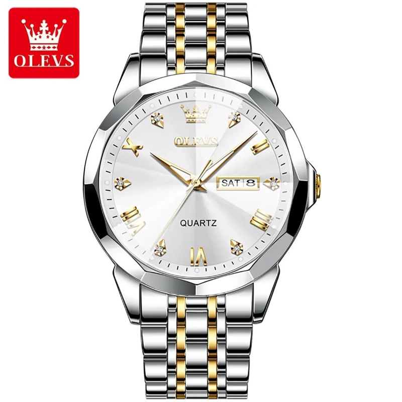 RELOJ DE PULSERA HOMBRE DE LUJO DE ACERO INOXIDABLE ACABADO ESPEJO - 3