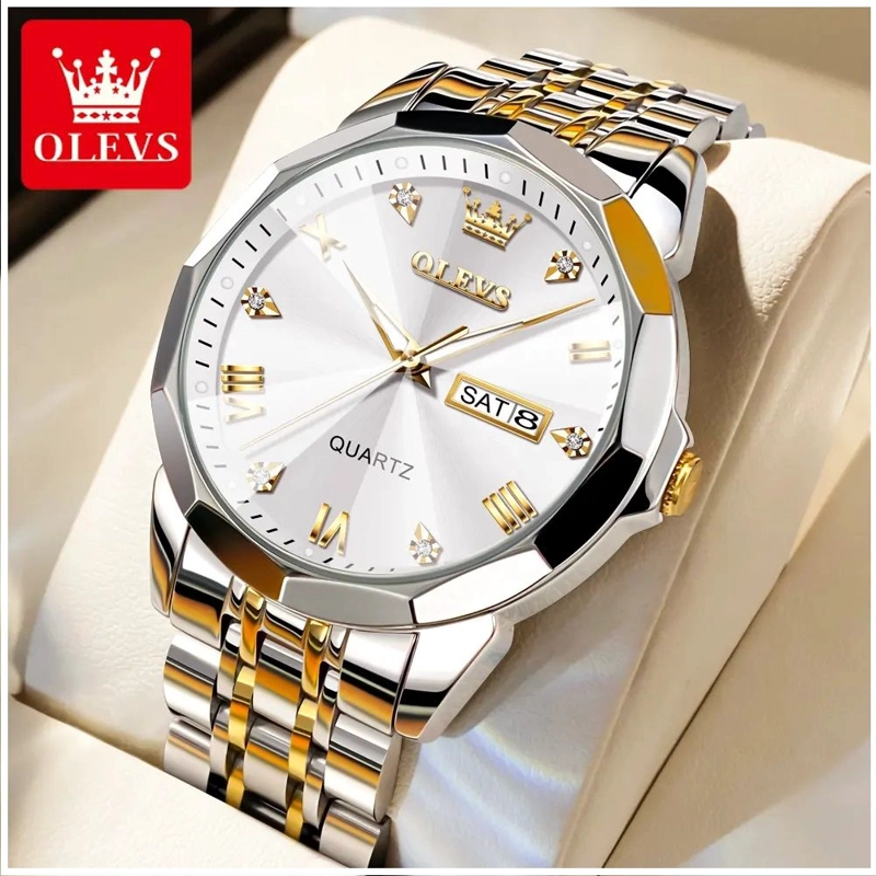 RELOJ DE PULSERA HOMBRE DE LUJO DE ACERO INOXIDABLE ACABADO ESPEJO - 4