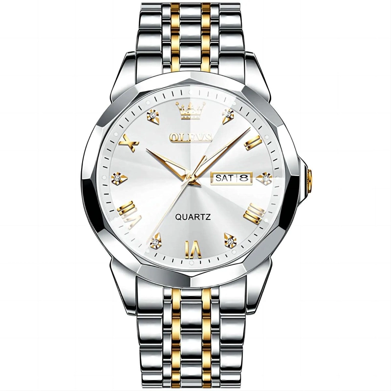 RELOJ DE PULSERA HOMBRE DE LUJO DE ACERO INOXIDABLE ACABADO ESPEJO - 5