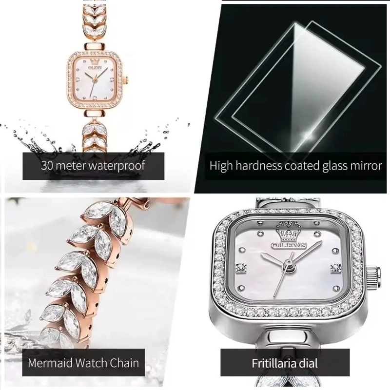 RELOJ DE MUJER ELEGANTE DISEÑO DELICADO INCRUSTACIONES DE ZIRCONIA - 7