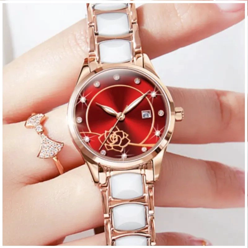 RELOJ DE PULSERA ELEGANTE PARA MUJER MOVIMIENTO CUARZO JAPONE S - 3