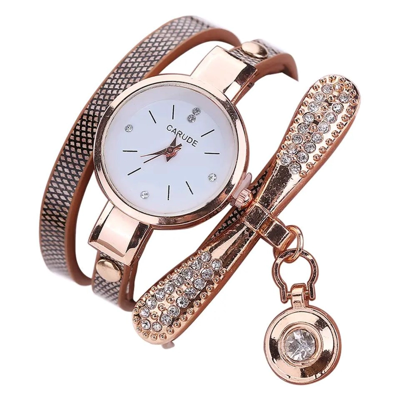 RELOJ DE LUJO PERSONALIZADO PARA MUJERES CON INCRUSTACIONES Y PULSERA - 3