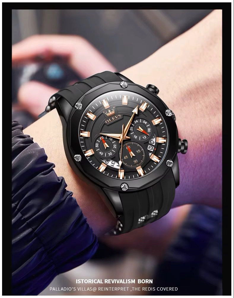 RELOJ DE LUJO DEPORTIVO PARA HOMBRE QUARTZ RESISTENTE AL AGUA 30M - 1