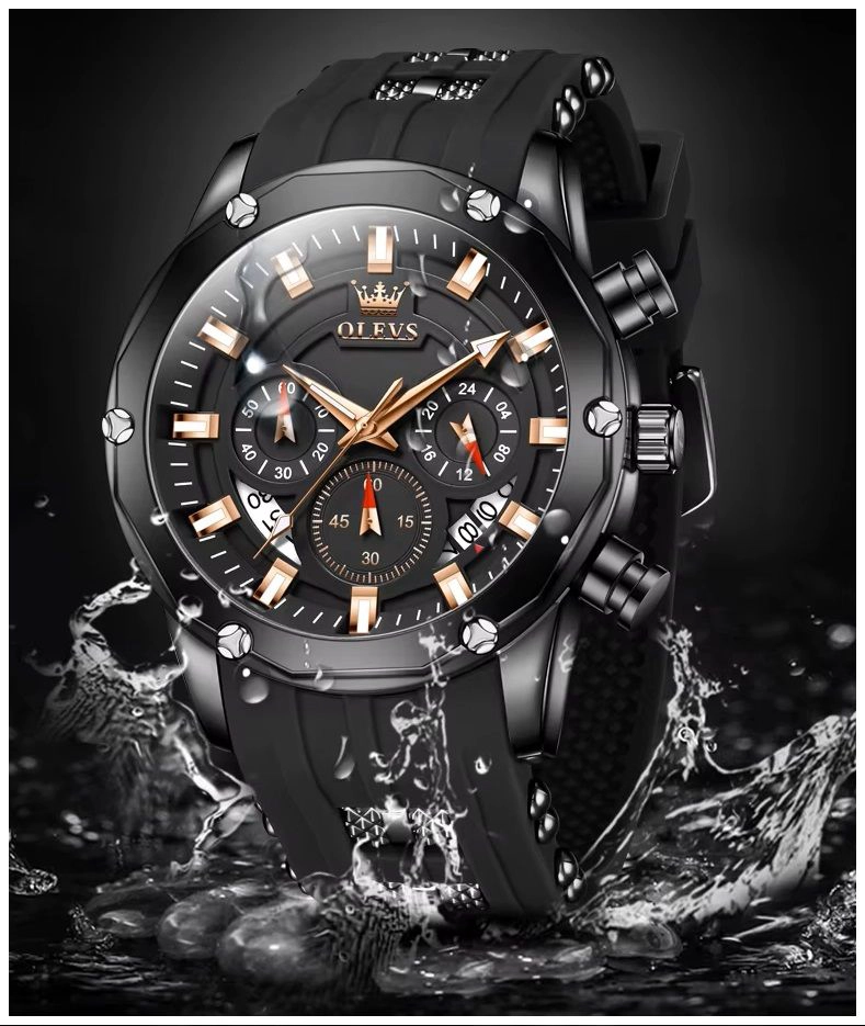 RELOJ DE LUJO DEPORTIVO PARA HOMBRE QUARTZ RESISTENTE AL AGUA 30M - 4