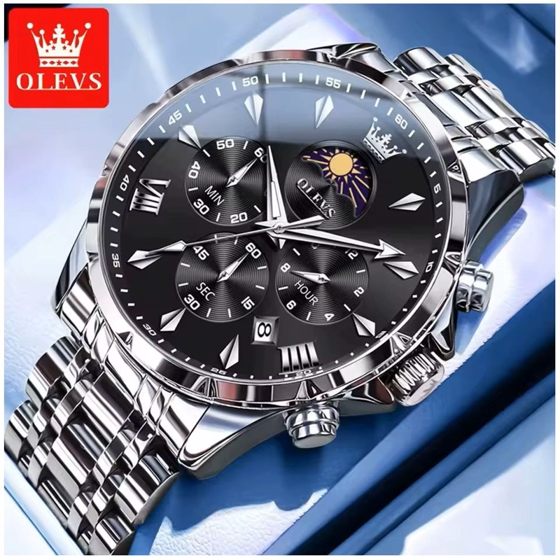 RELOJ DEPORTIVO DE CUARZO MULTIFUNCIONAL CON CAJA DE ACERO INOXIDABLE - 8