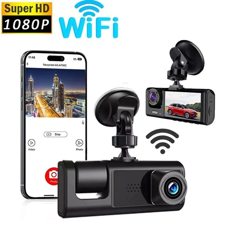 CAMARA PARA AUTO CON 3 CANALES DETECCION DE MOVIMIENTO - 1