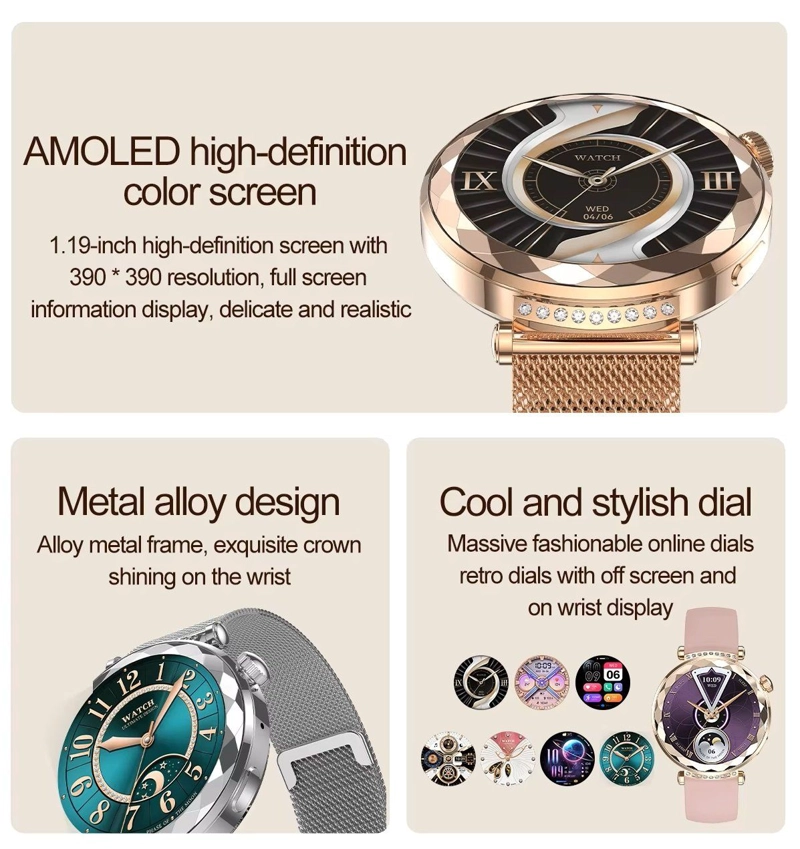 RELOJ INTELIGENTE SMARTWATCH ELEGANTE MONITOREO SALUD NFC 390X390 - 7
