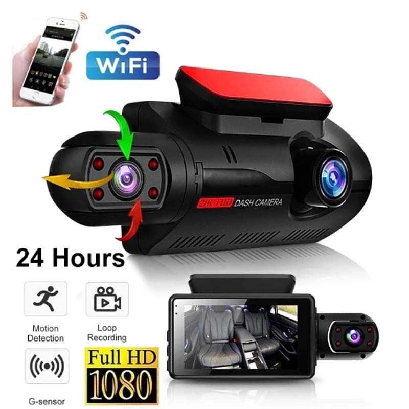 DASH CAM CAMARA DUAL 1080P ANGULO VISION 150° 3.5 PULGADAS - 4