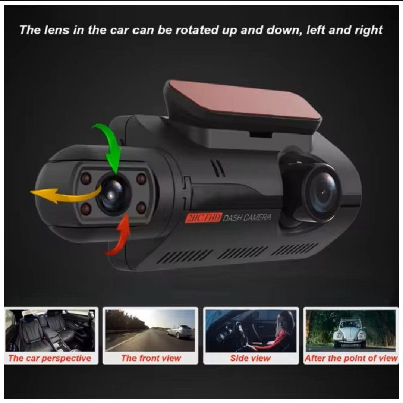 DASH CAM CAMARA DUAL 1080P ANGULO VISION 150° 3.5 PULGADAS - 7