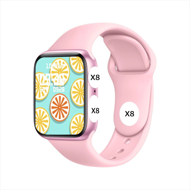 RELOJ INTELIGENTE SMARTWATCH BLUETOOTH X8 PRO MAX ROSADO - 2