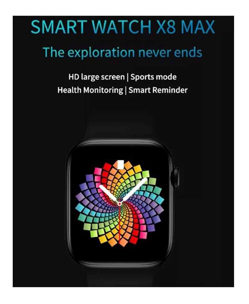 RELOJ INTELIGENTE SMARTWATCH BLUETOOTH X8 PRO MAX ROSADO - 6