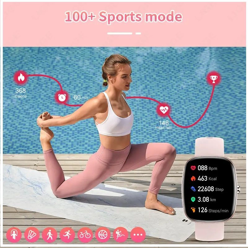 RELOJ INTELIGENTE SMARTWATCH LLAMADAS BLUETOOTH PANTALLA TACTIL 183” SEGUIMIENTO DE SALUD DEPORTE - 7