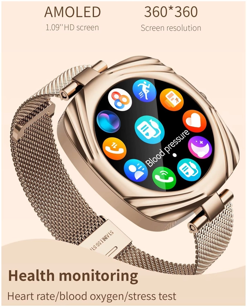 GENÉRICO SMARTWATCH RELOJ INTELIGENTE ELEGANTE AMOLED 220MAH IP68 SALUD