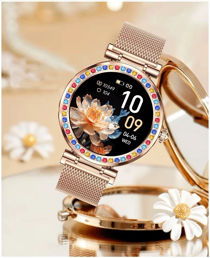 SMARTWATCH ELEGANTE FEMENINO PANTALLA ALTA DEFINICION CONTROL SALUD - 5