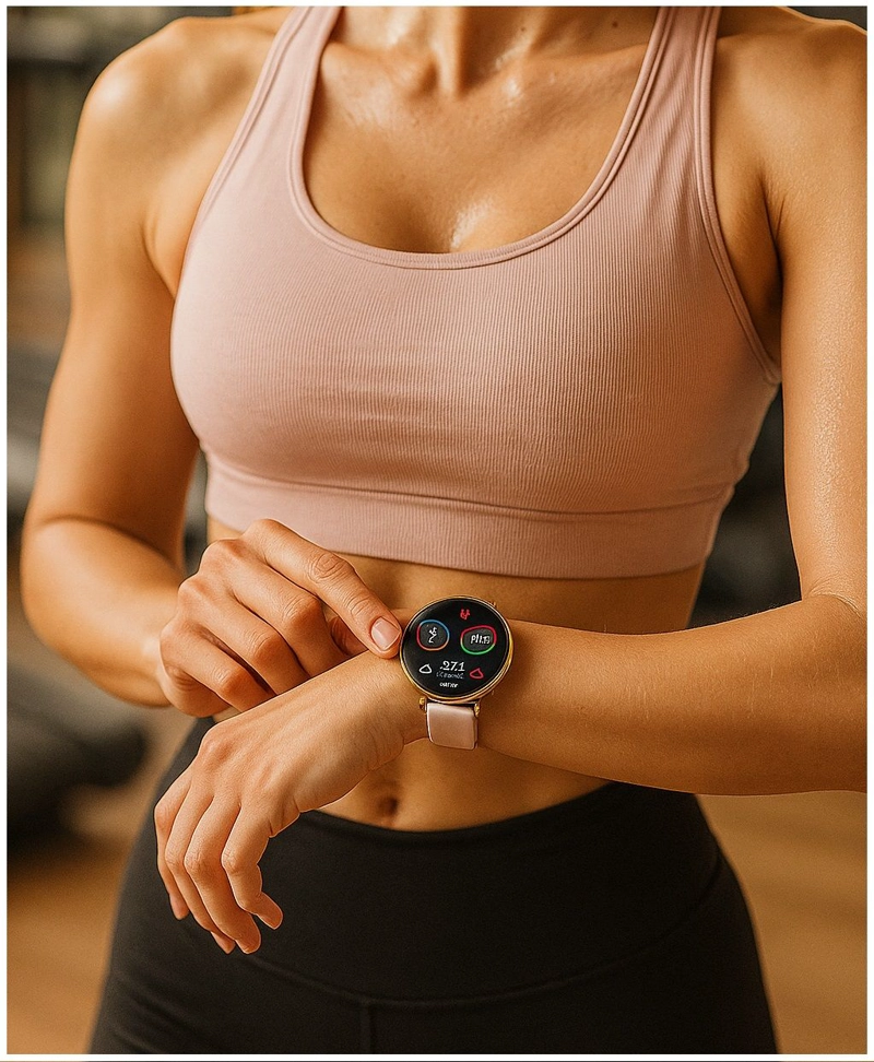 RELOJ INTELIGENTE SMARTWATCH DISEÑO PREMIUM CON DOBLE CORREA LLAMADAS BLUETOOTH MONITOREO - 5