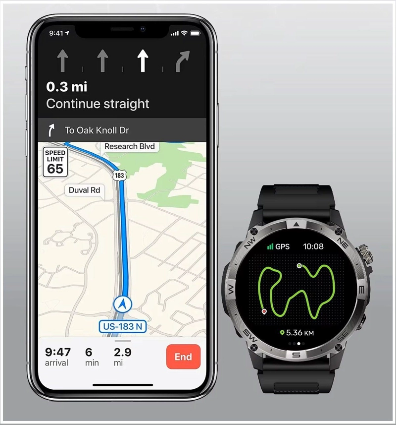 RELOJ INTELIGENTE DEPORTIVO GPS Y PANTALLA AMOLED DE 1.43 530 MAH - 6