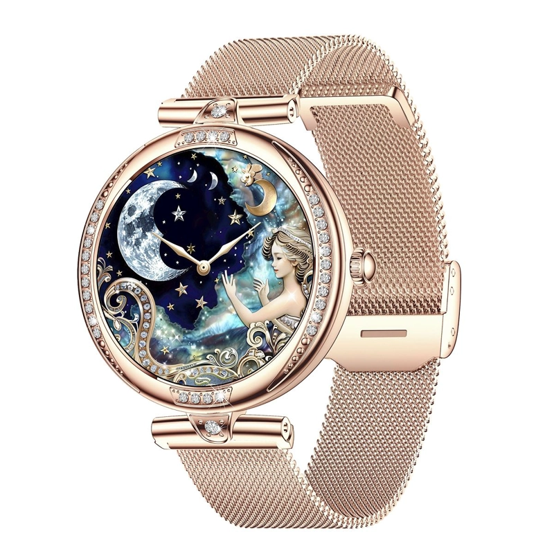 RELOJ INTELIGENTE PANTALLA AMOLED LLAMADAS BLUETOOTH SEGUIMIENTO AVANZADO SALUD Y CORREA METALICA - 5