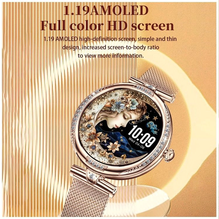 RELOJ INTELIGENTE PANTALLA AMOLED LLAMADAS BLUETOOTH SEGUIMIENTO AVANZADO SALUD Y CORREA METALICA - 7