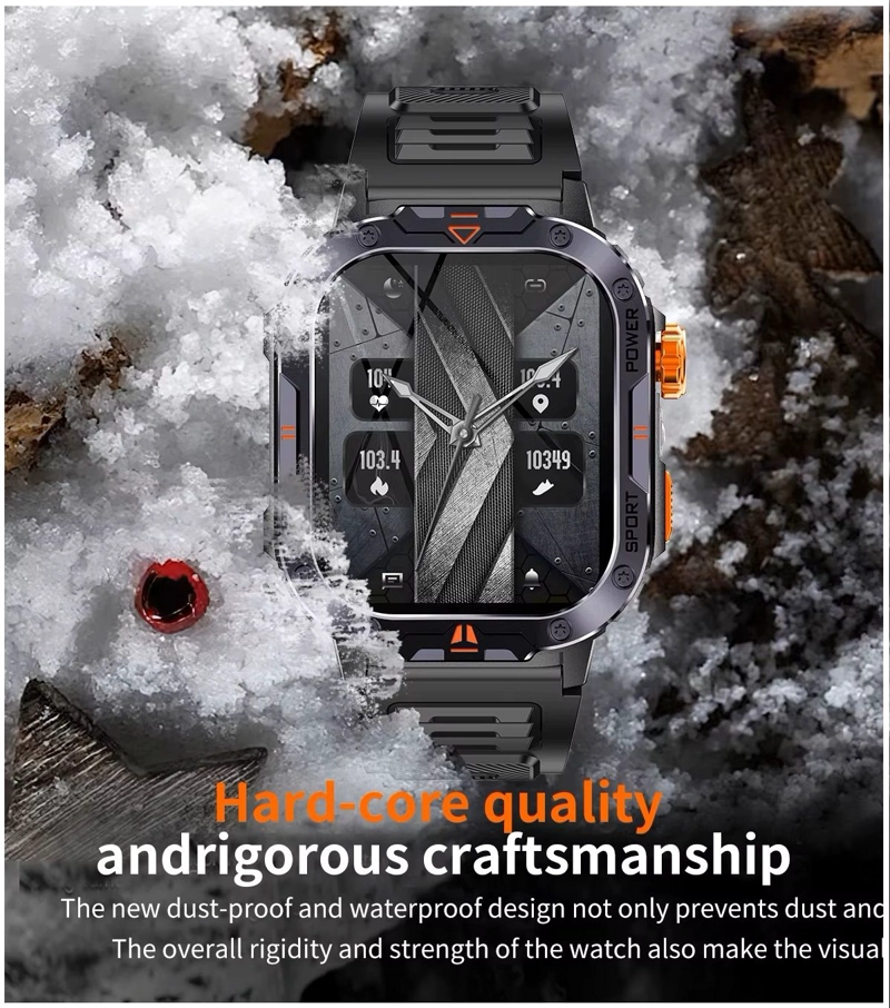 SMARTWATCH DEPORTIVO MEMORIA 4GB MUSICA LOCAL LINTERNA TACTICA - 5