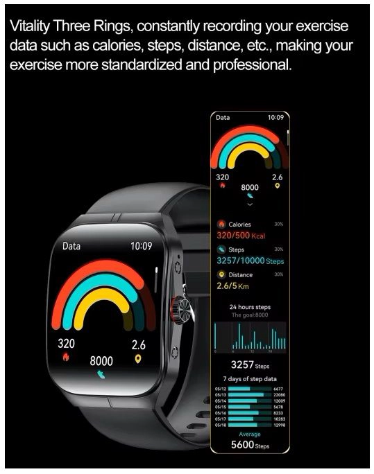 SMARTWATCH AMOLED 195 INNOVACION ESTILO Y RENDIMIENTO EN TU MUÑECA - 2