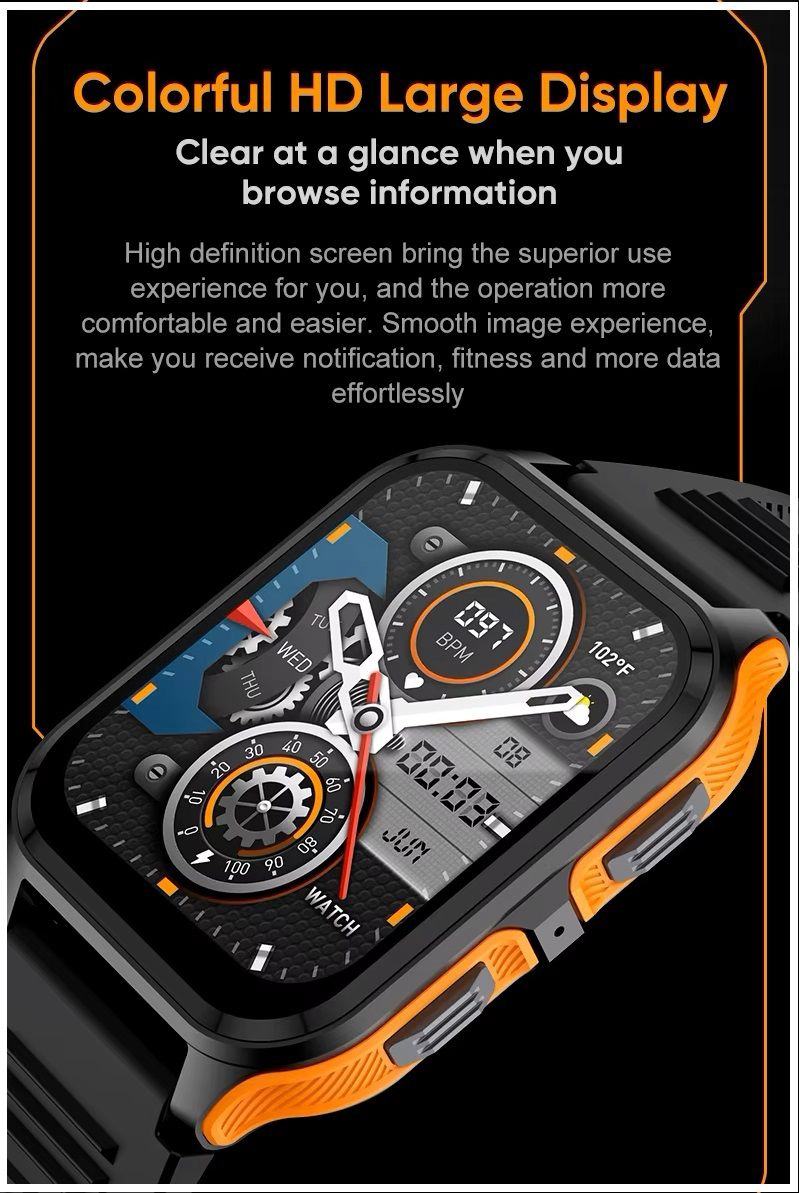 SMARTWATCH OUTDOOR PANTALLA HD BLUETOOTH MONITOR DE SALUD MULTIDEPORTE - 7