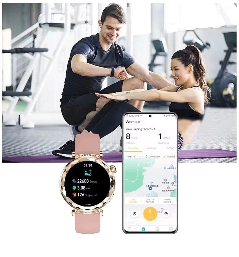 RELOJ INTELIGENTE SMARTWATCH ELEGANTE MONITOREO SALUD COMPATIBLE - 7
