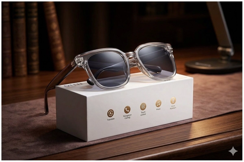 LENTES INTELIGENTES BLUETOOTH AUDIO DIRECCIONAL, LLAMADAS HD Y CONTROL TACTIL GAFAS UV ULTRALIVIANAS - 5