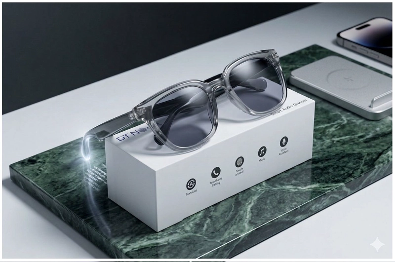 LENTES INTELIGENTES BLUETOOTH AUDIO DIRECCIONAL, LLAMADAS HD Y CONTROL TACTIL GAFAS UV ULTRALIVIANAS - 6